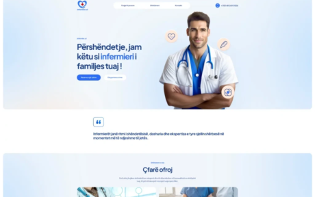 Krijimi i faqes se internetit Infermier-al
