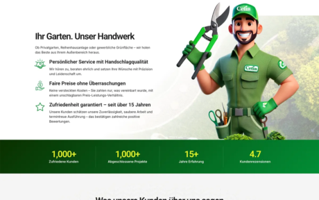 Krijimi i website gartenbau-cetin