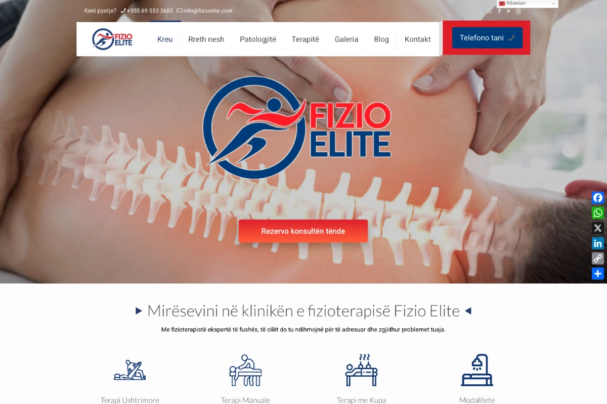 Krijimi i faqes fizioelite